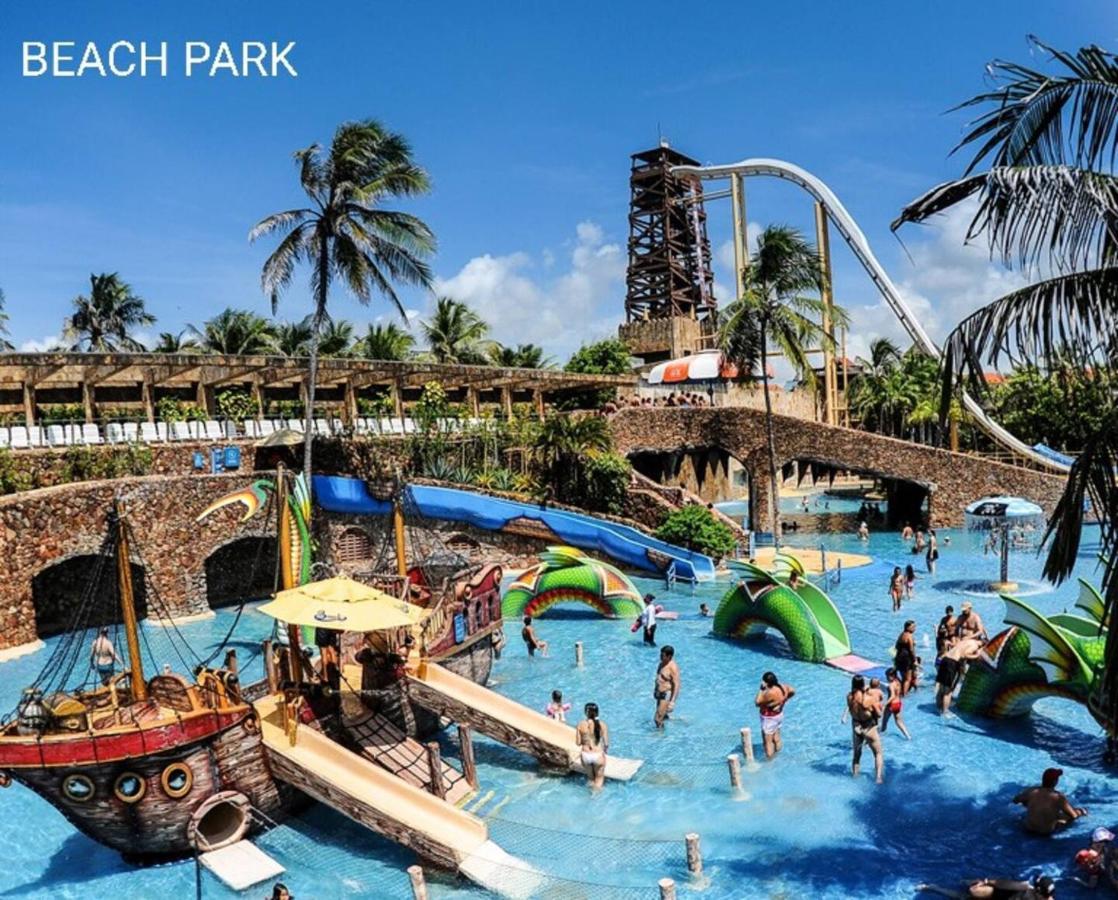 Paraiso Das Dunas - Apartamento A Beira Mar Com Jacuzzi - Proximo Ao Beach Park Акирас Экстерьер фото
